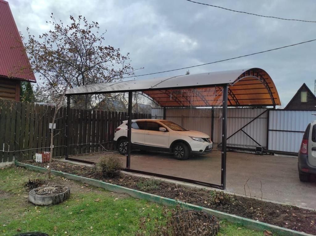 Прозрачные шторы ПВХ для навеса под автомобиль в посёлке Ухолово